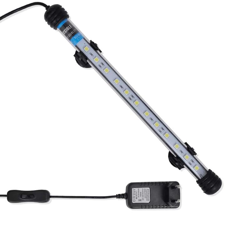vidaXL LED-aquariumlamp 28 cm wit, Dieren en Toebehoren, Vissen | Aquaria en Toebehoren, Nieuw, Verzenden