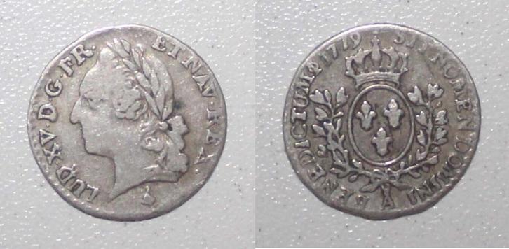 1/20 écu France Frankreich Km 552 Louis Xvi 1/20 Ecu Mit..., Postzegels en Munten, Munten | Europa | Niet-Euromunten, België, Verzenden
