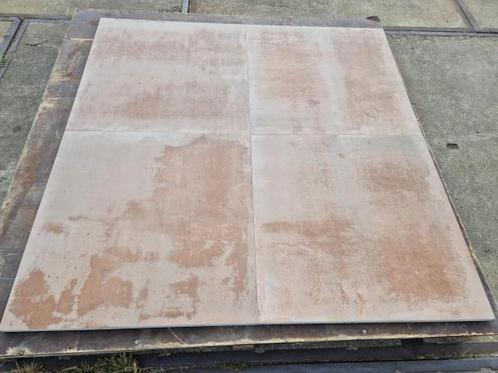 Veiling - 138,24 M2 Keramische Tegel Roest Bruin Nuance 80x8, Tuin en Terras, Tegels en Klinkers, Nieuw