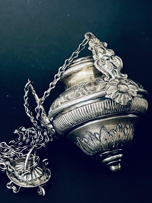 Wierookvat - .800 zilver - Altaarwierookhouder, Antiek en Kunst, Kunst | Niet-Westerse kunst