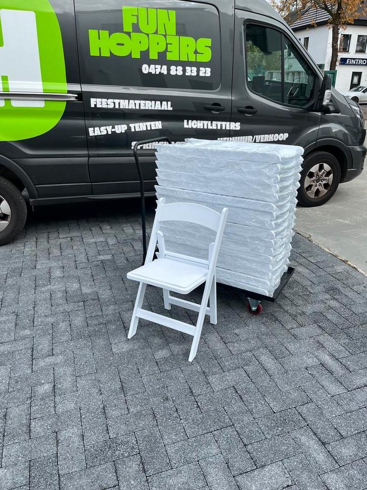 vouwstoelen (wedding chairs), Hobby en Vrije tijd, Feestartikelen, Nieuw, Ophalen