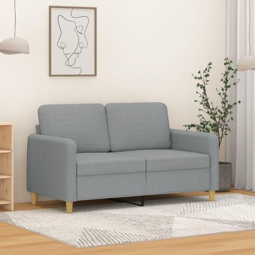 vidaXL Tweezitsbank 120 cm stof lichtgrijs, Huis en Inrichting, Zetels | Zetels, Nieuw, Verzenden