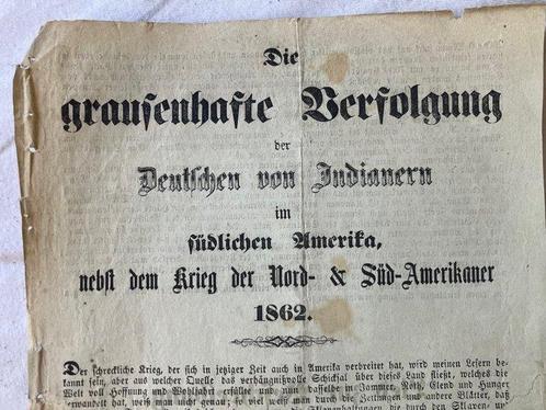 . - Die grauenhafte Verfolgung der Deutschen von Indianern, Antiek en Kunst, Antiek | Boeken en Manuscripten