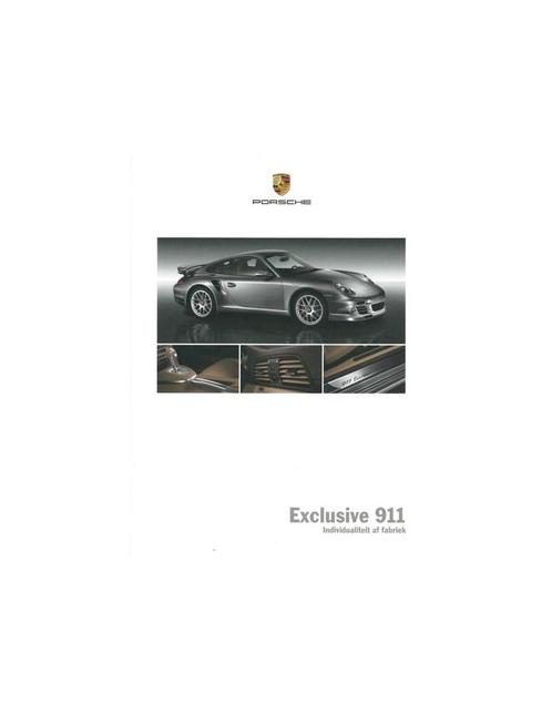 2010 PORSCHE 911 EXCLUSIVE HARDCOVER BROCHURE NEDERLANDS, Boeken, Auto's | Folders en Tijdschriften, Ophalen of Verzenden