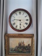 Horloge de taverne/pub - Antique - Acajou - 1850-1900 -, Antiquités & Art, Antiquités | Horloges