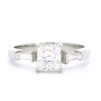 Bague Platine - 1.22ct. tw. Diamant (Naturelle) - Diamant -, Handtassen en Accessoires, Nieuw