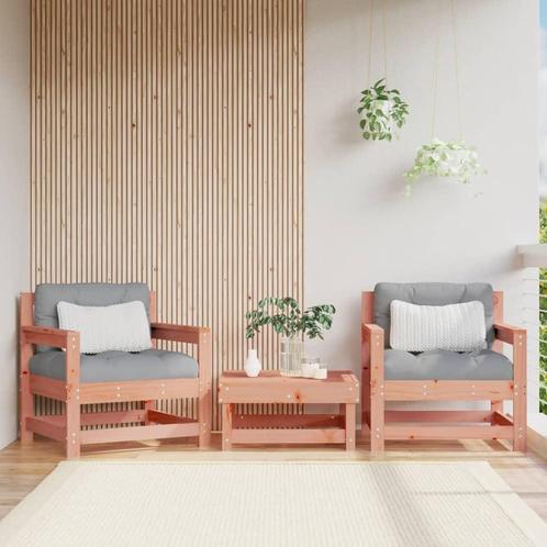 vidaXL Chaises de jardin avec coussins lot de 2 bois, Jardin & Terrasse, Ensembles de jardin, Neuf, Envoi