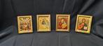 4 Golden icon on wooden panel - real travel souvenir -, Nieuw