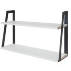 2dekans | LifeGoods Zwevende Wandplank - 41cm - 2 Laags -, Ophalen of Verzenden, Nieuw