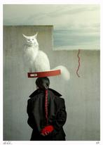 Elena Paraskeva - Sleepwalker and her cat - XL