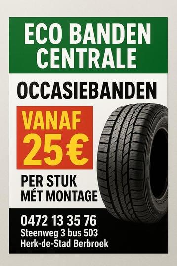 occasie auto banden vanaf 25€ per stuk mét montage A merken beschikbaar voor biedingen