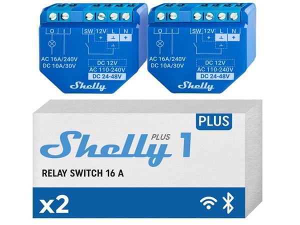 Veiling - Shelly Plus 1 WiFi & Bluetooth Slimme Relais Schak, Auto-onderdelen, Elektronica en Kabels