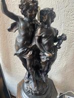 Lampadaire - Bronze, Verre - Lampe dange debout baroque, Antiek en Kunst, Curiosa en Brocante