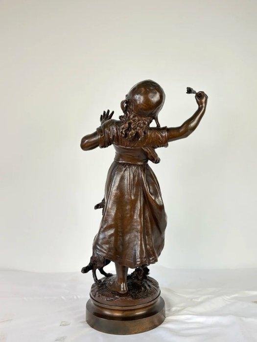 Auguste Moreau - sculptuur, Une Émotion - 60 cm - Brons -, Antiek en Kunst, Curiosa en Brocante