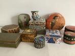 Boîtes - boîtes à bijoux. (10) - porcelaine, cuivre, argent,, Antiquités & Art