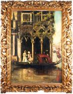 Scuola veneta (XIX) - Scena galante a Venezia