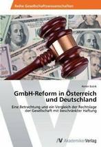 GmbH-Reform in Osterreich und Deutschland. Armin   ., Bobik Armin, Zo goed als nieuw, Verzenden