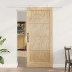 vidaXL Schuifdeuren set Natuurlijk en wit 86 x 198.5 cm, Doe-het-zelf en Bouw, Deuren en Vliegenramen, Verzenden, Nieuw