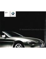 2003 BMW 6 SERIE CABRIOLET BROCHURE NEDERLANDS, Ophalen of Verzenden