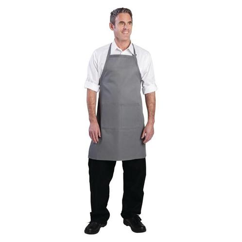 Chef Works halterschort grijs | Polyester/Katoen |ChefWorks, Zakelijke goederen, Horeca | Keukenapparatuur, Nieuw in verpakking