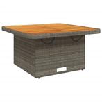 Tuintafel 80x80 polyrattan/hout | Retour Deal | 35% Korting, Verzenden, Nieuw, Hout