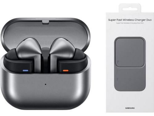 Samsung Galaxy Buds3 Pro + Draadloze oplader - Grijs, Huis en Inrichting, Woonaccessoires | Overige, Zo goed als nieuw, Verzenden