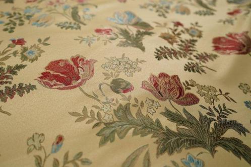 Goudkleurige Stof voor Bekleding met Klassieke, Antiek en Kunst, Antiek | Tapijten, Tafelkleden en Textiel