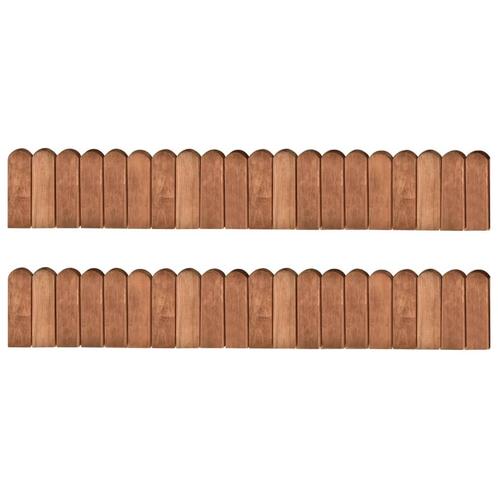 vidaXL Rouleaux de bordure 2 pcs 120 cm bois de pin, Jardin & Terrasse, Traverses & Bordures, Neuf, Envoi