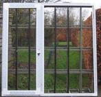 pvc terrasraam , raam , chassis 234 x 235 wit /zwart 9005, Doe-het-zelf en Bouw, Kunststof, Deurkozijn, 225 cm of meer, Nieuw