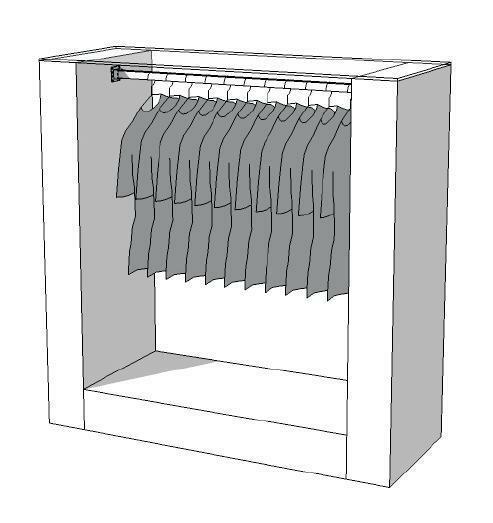 *TIP*  Glossy middenunit kledingrek R-PR-005, Zakelijke goederen, Kantoor en Winkelinrichting | Winkel en Inventaris, Ophalen of Verzenden