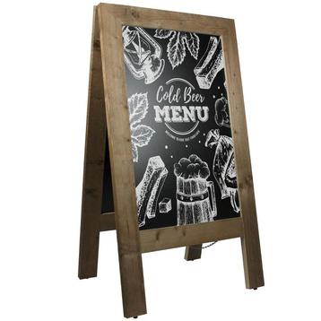 Krijtstoepbord Steigerhout 75x135 cm beschikbaar voor biedingen