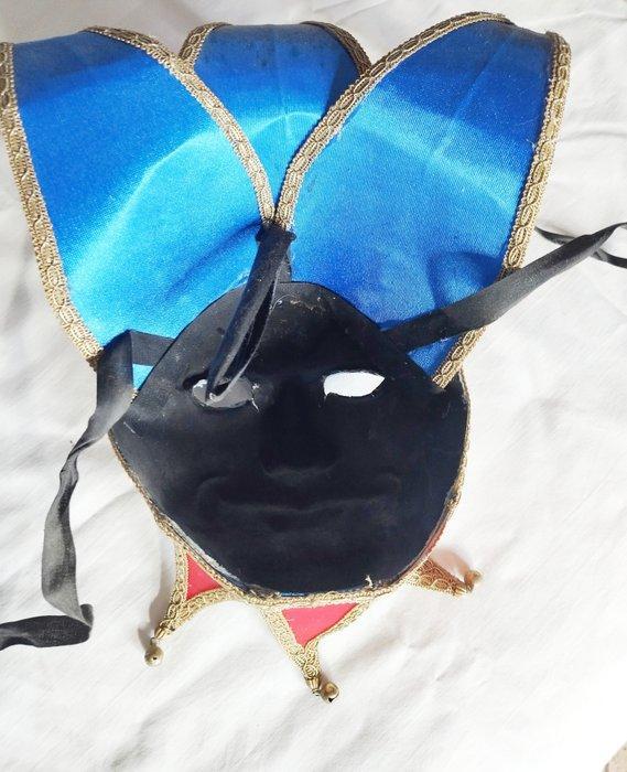 Carnavalsmasker - Italië - 1980-1990 - Handgemaakt in, Antiquités & Art, Curiosités & Brocante