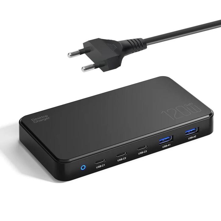 DrPhone PowerMax UltraCharge 120W – 120W Oplaadstation – 2x, Télécoms, Téléphonie mobile | Chargeurs pour téléphone, Envoi