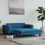 vidaXL Hondenmand met verlengstuk 100x50x30 cm fluweel blauw, Dieren en Toebehoren, Honden-accessoires, Verzenden, Nieuw