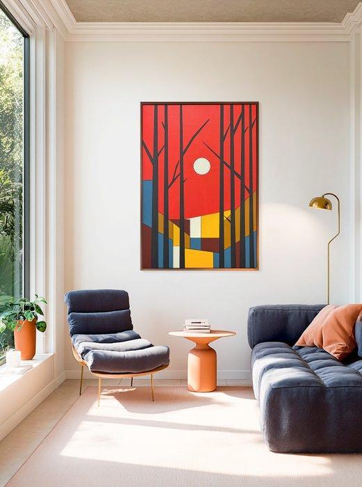 Alejandro Gonzalez - Estructuras del Paisaje 179 - XL - (NO, Antiquités & Art, Art | Peinture | Moderne