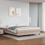 vidaXL Bedframe kunstleer cappuccinokleurig 180x200 cm, Huis en Inrichting, Slaapkamer | Bedden, Verzenden, Nieuw