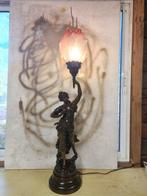 Hippolyte François Moreau (1832 - 1927) - Lamp - Spelter,