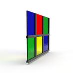 Enkel glas in lood gekleurd, Doe-het-zelf en Bouw, Verzenden, Nieuw
