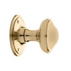 Vaste ronde deurknop 55mm in messing gelakt - voor binnen..., Ophalen of Verzenden, Nieuw, Koper of Messing, Overige typen