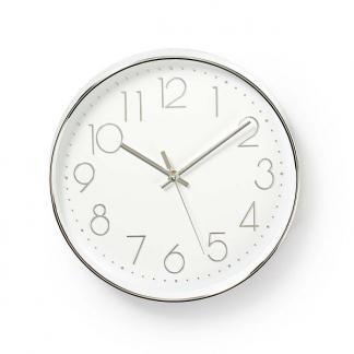 Wandklok | Rosa | Nedis | Ø 30 cm (Zilver), Maison & Meubles, Accessoires pour la Maison | Horloges, Envoi