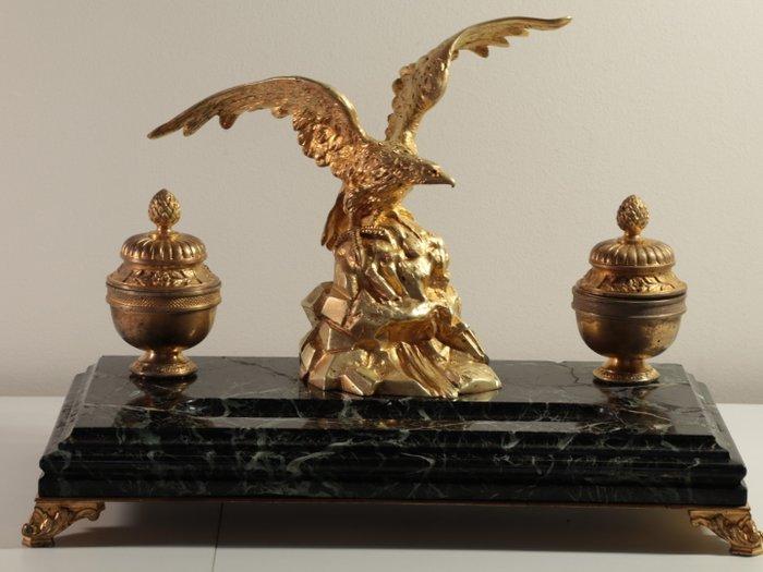 Bronzes A.M Depose - Albert Marionnet (1852-1910) - Inktpot, Antiek en Kunst, Antiek | Meubels | Stoelen en Sofa's