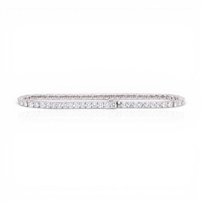 Armband - 18 karaat Witgoud - 5.88ct. tw. Diamant, Handtassen en Accessoires, Armbanden