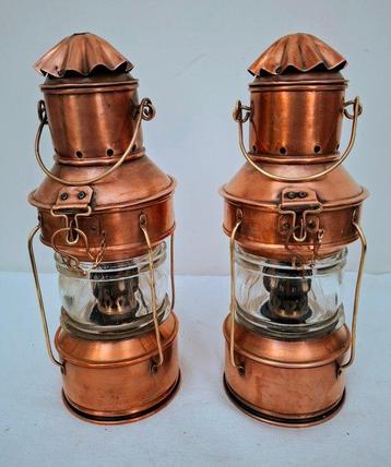 Anchor lamp  (2) - Glas, Koper, Messing
