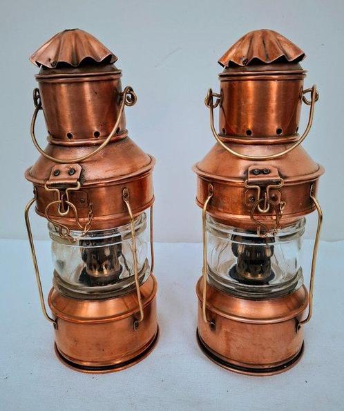 Anchor lamp  (2) - Glas, Koper, Messing, Antiek en Kunst, Curiosa en Brocante
