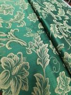 Meubelstof - 270 cm - 280 cm - Goudgroene barokke stof