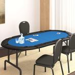 vidaXL Dessus de table de poker pliable 10 joueurs Bleu, Verzenden, Neuf