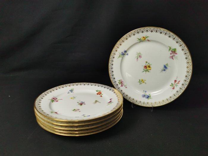 Sevres -6 Piatto - Bellissimi Piatti piani Sèvres Decoro, Antiek en Kunst, Antiek | Glaswerk en Kristal