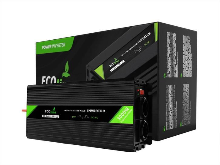Omvormer 24V Naar 220V/230V - 3000w  - Gemodificeerde sinus, Autos : Pièces & Accessoires, Électronique & Câbles, Envoi