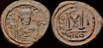 582-602ad Byzantine Maurice Tiberius follis Large M Brons, Verzenden