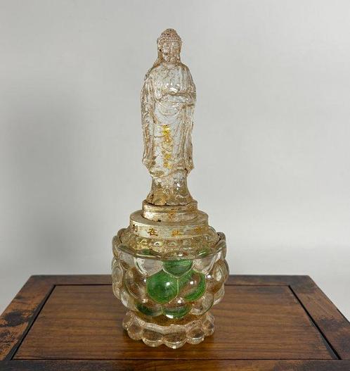 Stoepa Boeddha - Glas - Tibet - Eind 20e eeuw, Antiek en Kunst, Antiek | Overige Antiek